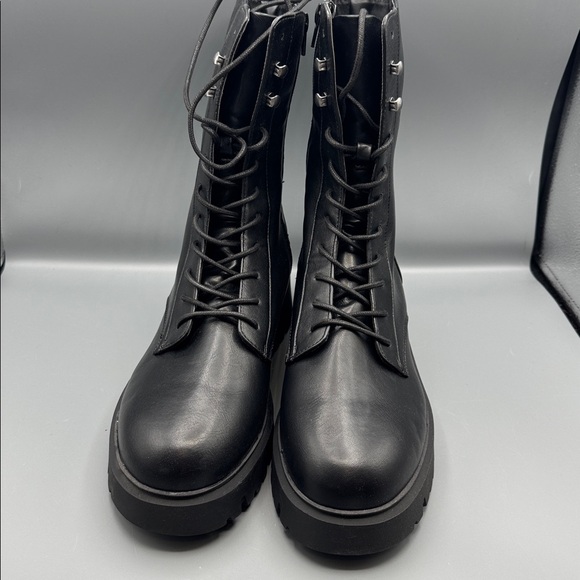 Madden Girl Maisey Lace-Up Combat Booties - Picture 2 of 5